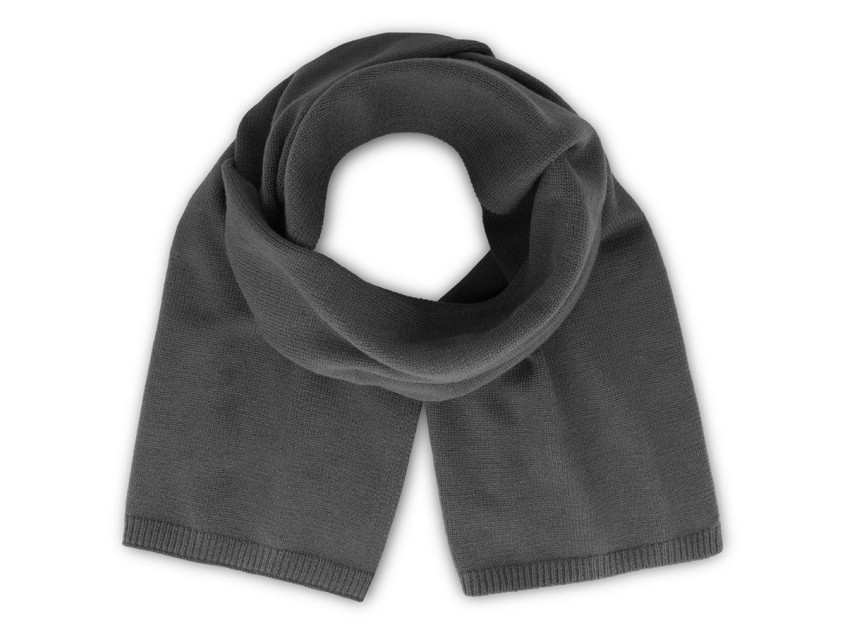 Шарф вязаный  WIND SCARF-S, темно-серый