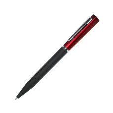 Ручка шариковая M1, пластик, металл, покрытие soft touch, красный, черный Ручка шариковая M1, пластик, металл, покрытие soft touch, красный, черный