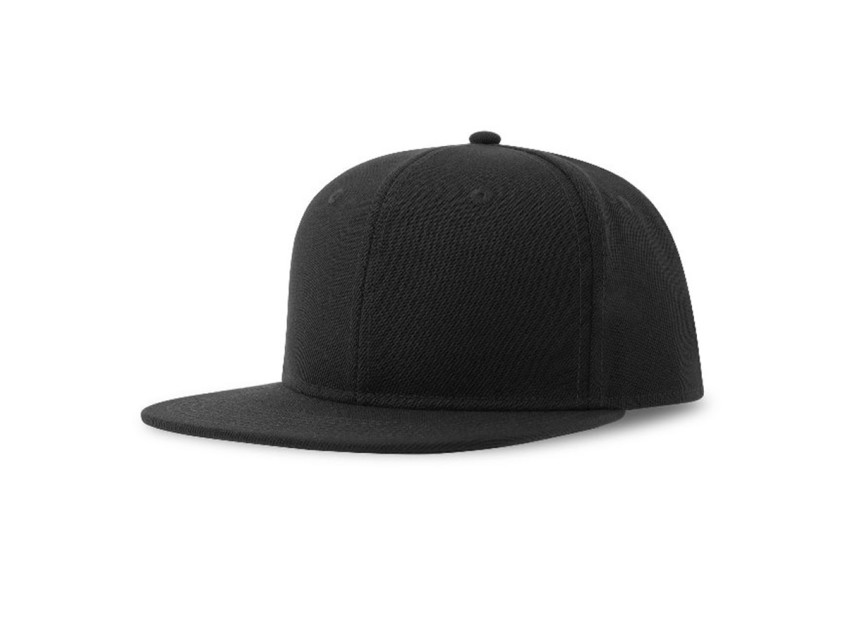 Бейсболка SNAP BACK-S, 6 клиньев, пластиковая застежка, черный