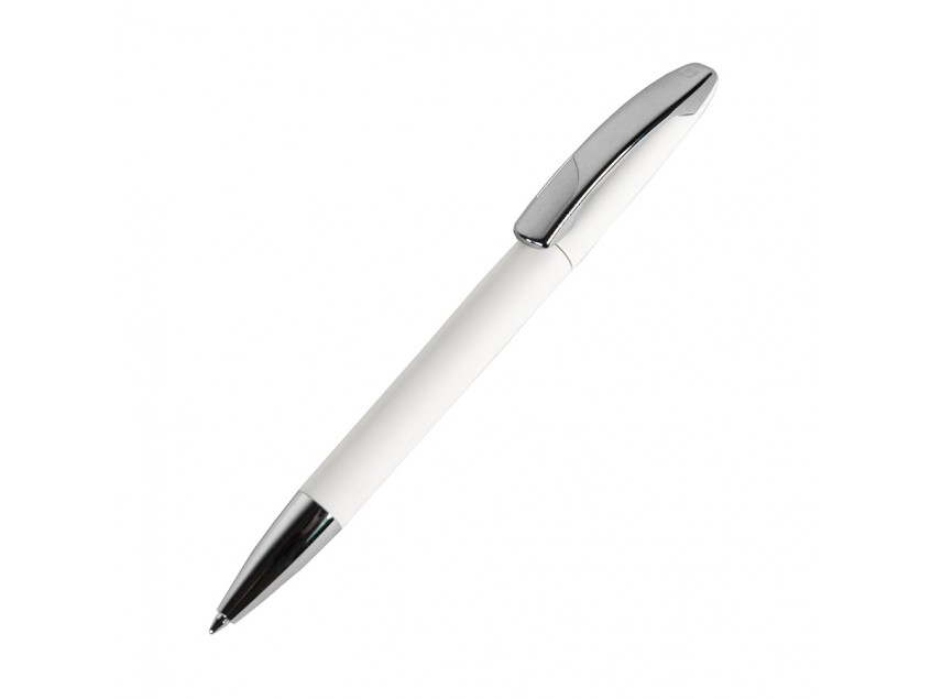 Ручка шариковая VIEW, пластик/металл, покрытие soft touch, Белый