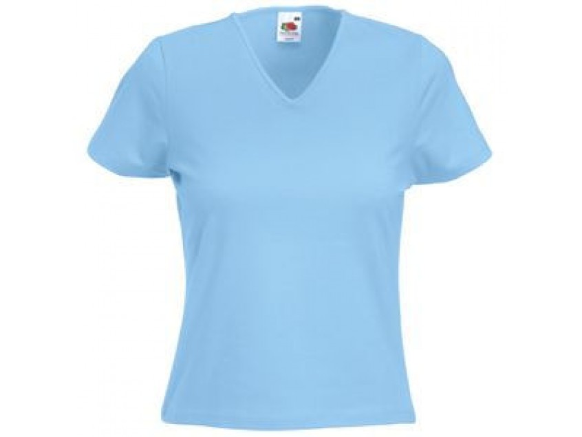 Футболка женская LADY FIT V-NECK T 210, Голубой