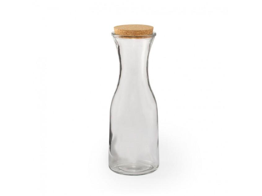 Бутылка LONPEL, пробковое дерево, стекло, прозрачный