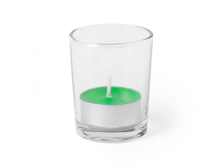 Свеча PERSY ароматизированная (яблоко), Зеленый