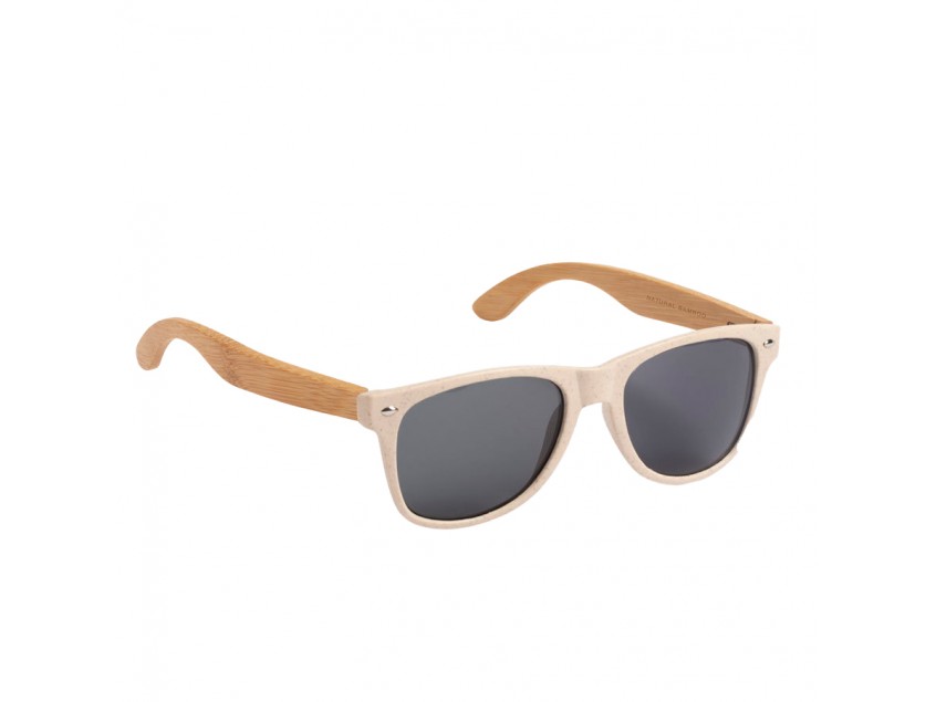 Солнцезащитные очки TINEX c 400 УФ-защитой, полипропилен с бамбуковым волокном, бамбук, бежевый