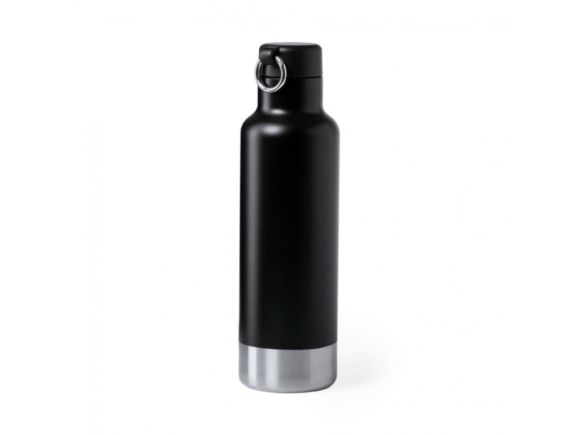 Бутылка для воды PERNAL, чёрный, 750 мл,  нержавеющая сталь, Черный