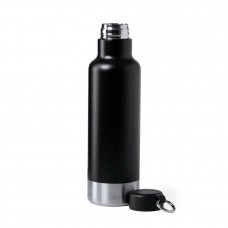 Бутылка для воды PERNAL, чёрный, 750 мл,  нержавеющая сталь, Черный