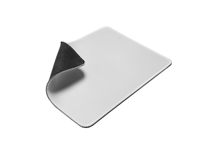 Коврик для мыши GLIDE S, 26*21*0,3см, прошитый край, белый