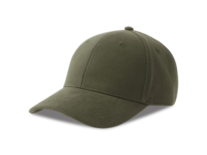 Бейсболка PILOT-S, 6 клиньев, металлическая застёжка, 355, Оливковый