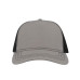 Бейсболка RAPPER CANVAS-S, 5 клиньев, пластиковая застёжка, Серый
