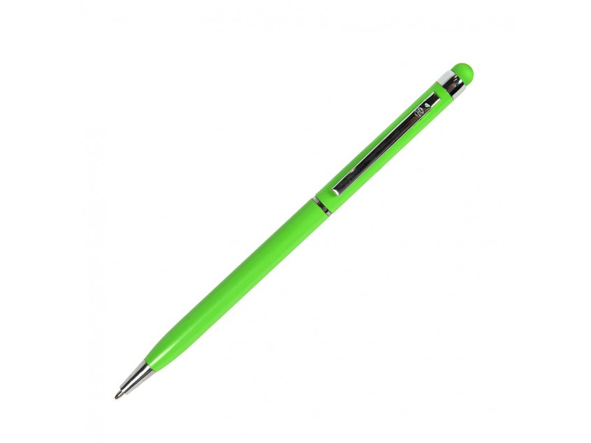 TOUCHWRITER, ручка шариковая со стилусом для сенсорных экранов, светло-зеленый/хром, металл  , Зеленый