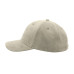 Бейсболка FAM, 6 клиньев, металлическая застежка, Бежевый