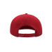 Бейсболка SNAP BACK, 6 клиньев,  пластиковая застежка, Красный