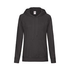 Толстовка женская без начеса LIGHTWEIGH HOODED SWEAT 240, Черный