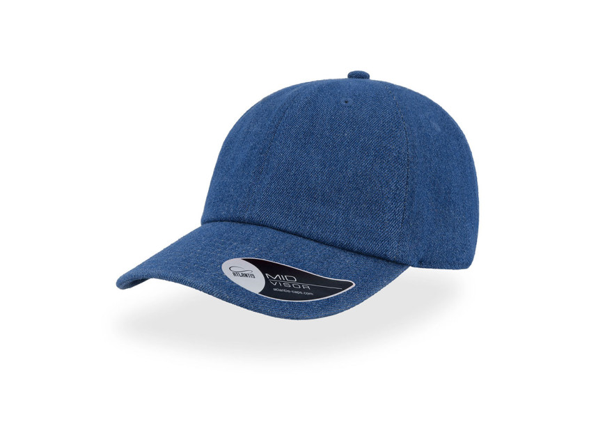 Бейсболка DAD HAT, 6 клиньев, металлическая застежка, синий