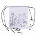 Рюкзак для раскрашивания WIZZY с восковыми мелками (5шт), белый