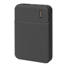 Универсальный аккумулятор Flash 5 (5000 мАч) с подсветкой и soft touch, черный, 9,8х6.3х1,3 см Универсальный аккумулятор Flash 5 (5000 мАч) с подсветкой и soft touch, черный, 9,8х6.3х1,3 см