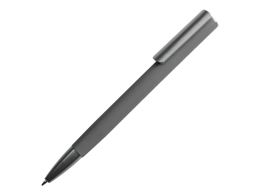 Ручка шариковая ELEGANCE с покрытием soft touch, серый, темно-серый