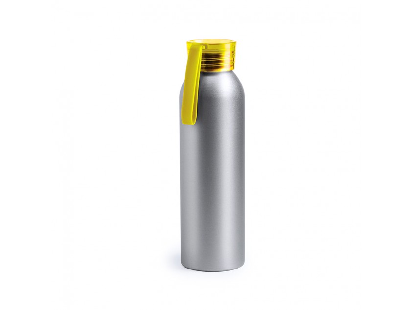 Бутылка для воды TUKEL, желтый, 650 мл,  алюминий, резина, Желтый