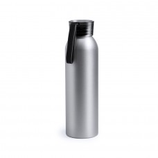 Бутылка для воды TUKEL, черный, 650 мл,  алюминий, резина, Черный