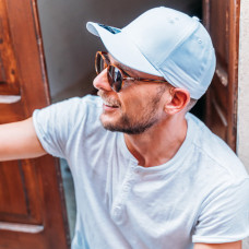 Бейсболка RECY FEEL из материала rPET/рециклированного полиэстера, 6 клиньев, пластиковая застежка, Белый