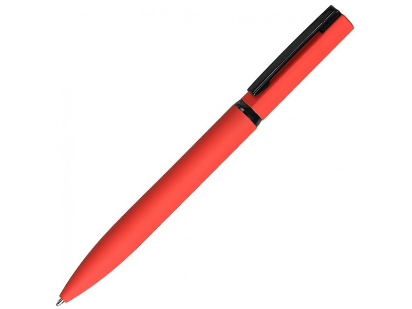 Ручка шариковая MIRROR BLACK, покрытие soft touch, Красный
