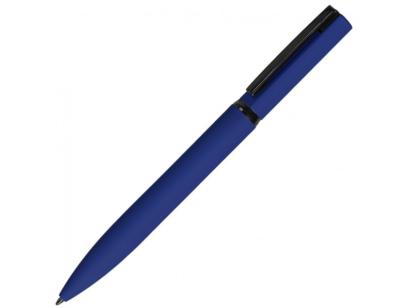 Ручка шариковая MIRROR BLACK, покрытие soft touch, Темно-синий