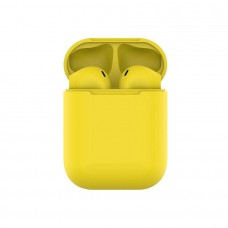Наушники беспроводные с зарядным боксом TWS AIR SOFT, цвет желтый , Желтый