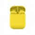 Наушники беспроводные с зарядным боксом TWS AIR SOFT, цвет желтый , Желтый