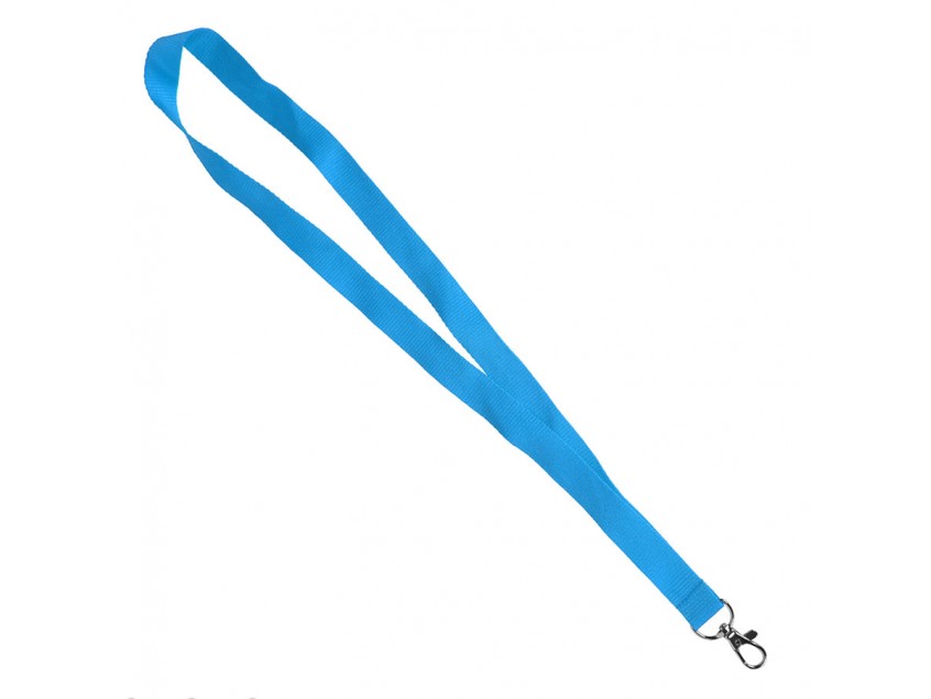 Ланъярд NECK, голубой, полиэстер, 2х50 см, Голубой
