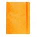 Ежедневник недатированный Boomer, А5,  оранжевый, кремовый блок, без обреза, Оранжевый