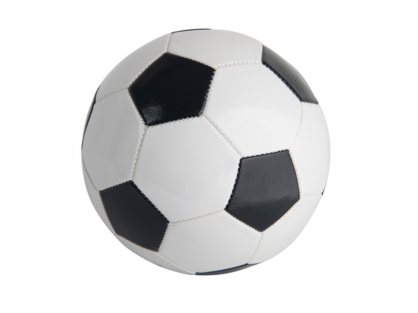 Мяч футбольный надувной PLAYER , белый, черный