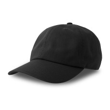 Бейсболка DAD HAT-S, 6 клиньев, металлическая застежка, Черный