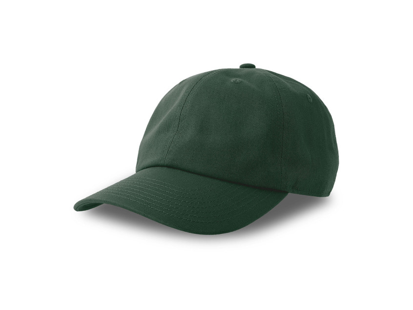 Бейсболка DAD HAT-S, 6 клиньев, металлическая застежка, темно-зелёный