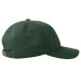 Бейсболка DAD HAT-S, 6 клиньев, металлическая застежка, темно-зелёный