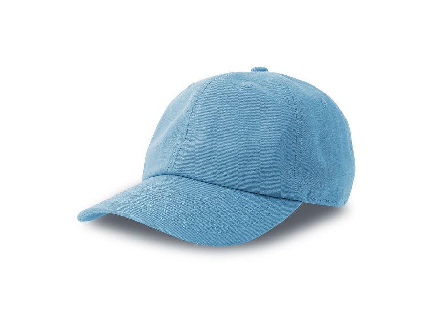Бейсболка DAD HAT-S, 6 клиньев, металлическая застежка, голубой
