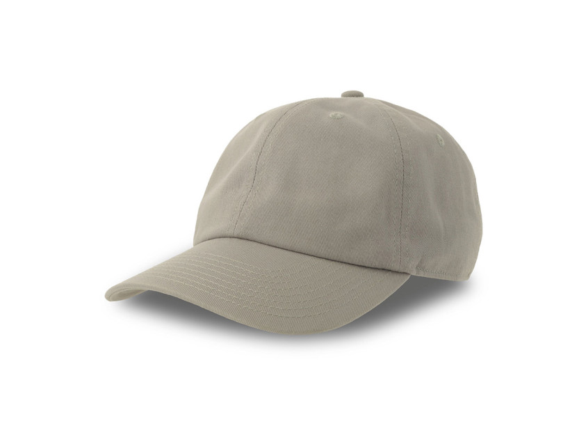 Бейсболка DAD HAT-S, 6 клиньев, металлическая застежка, серый