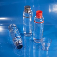 Бутылка для воды FIT, 700 мл; 24,5х7,4см, прозрачный с серым, пластик rPET, Серый