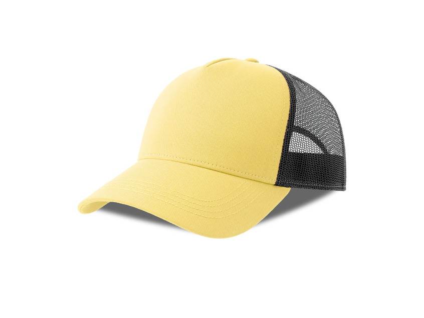 Бейсболка RAPPER COTTON-S, 5 клиньев, пластиковая застёжка, Жёлтый