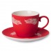 Чайная пара TENDER с прорезиненным покрытием, Красный