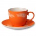 Чайная пара TENDER с прорезиненным покрытием, Оранжевый