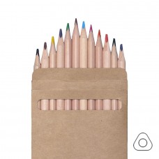 Набор цветных карандашей KINDERLINE middlel,12 цветов, дерево, картон, бежевый