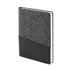 Ежедневник недатированный DENIM, серый, формат А5, блок в линейку, Серый