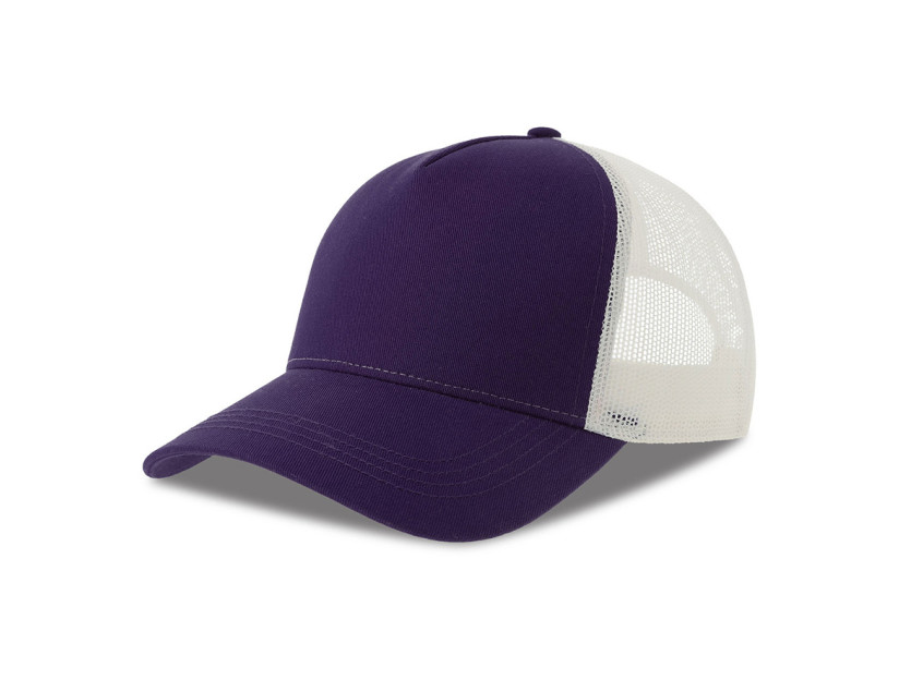 Бейсболка RAPPER COTTON-S, 5 клиньев, пластиковая застёжка, Фиолетовый