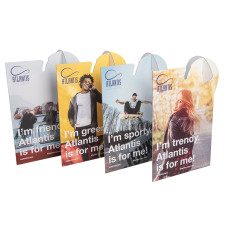 Комплект картонных настольных карточек_ATLANTIS CARTON DESK DISPLAYS KIT, разные цвета