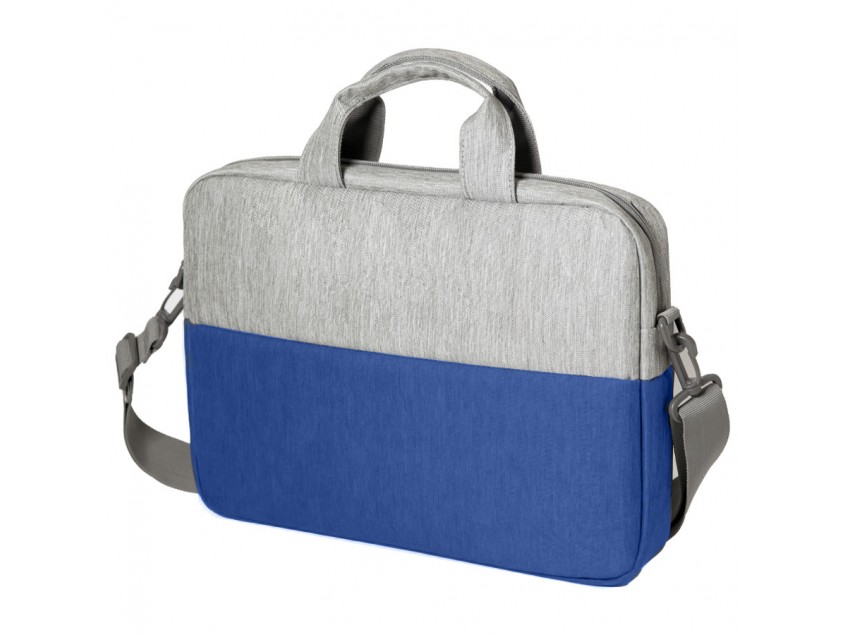 Конференц-сумка BEAM NOTE, серый/ярко-синий, 39х30х6.5 см, ткань верха:100% полиамид, под-д:100%поли, Синий