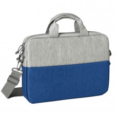 Конференц-сумка BEAM NOTE, серый/ярко-синий, 39х30х6.5 см, ткань верха:100% полиамид, под-д:100%поли, Синий