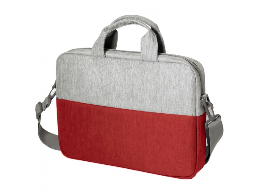 Конференц-сумка BEAM NOTE, серый/красный, 39х30х6.5 см, ткань верха:100% полиамид, под-д:100%полиэст, Красный