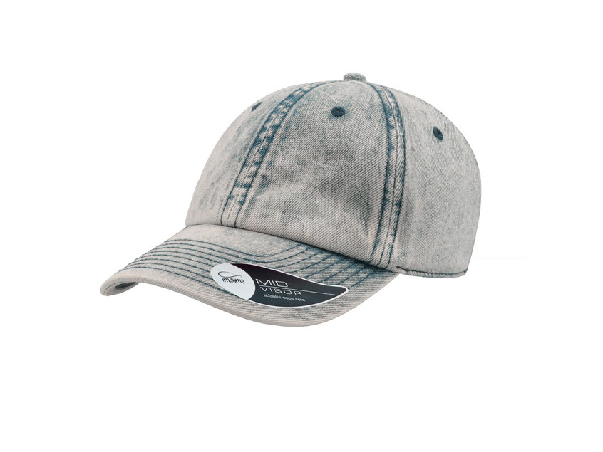 Бейсболка DAD HAT, 6 клиньев, металлическая застежка, Синий