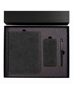 Набор подарочный  EMBER: ежедневник и power bank в коробке  с ложементом, черный