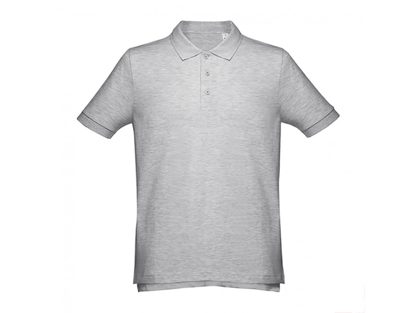 Рубашка-поло мужская ADAM 195, Серый меланж
